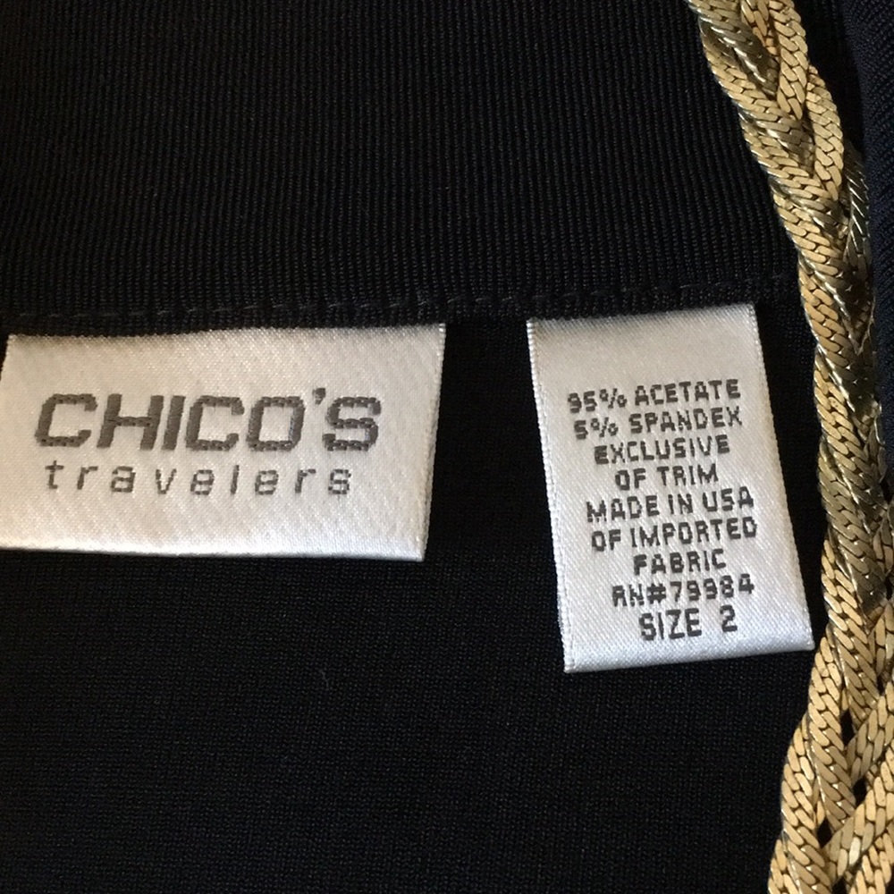 Chico’s Travelers Pretty Detail & Lace Jacket - Picture 6 of 7
